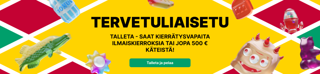 Rekisteröitymisbonus!